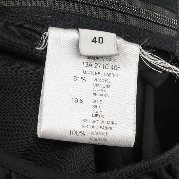 Givenchy PF/13 Black Ruffle Jersey Sleeveless Dress - Picture 10 of 11